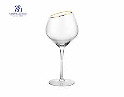 Red Wine Glasses With Gold Rim