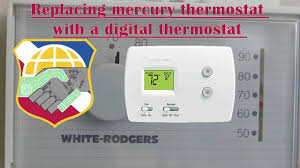 We have a trane weathertron xl1200 heating pump with the thermostat pictured below and are trying to replace it with our new nest thermostat. Replacing Mercury Thermostat With A Digital Thermostat Install Wiring White Rogers Honeywell Youtube