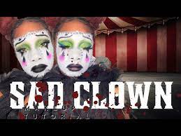 halloween sad clown makeup tutorial