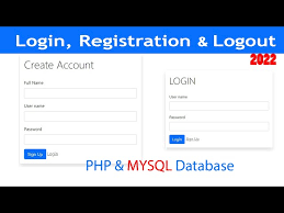 login registration form in php