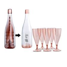 5pc Plastic Wine Glasses Bar Goblet