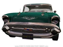 How To Draw A 57 Chevy Bel Air