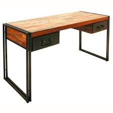 Industrial computer desk writing rustic workstation storage drawer laptop office. Natural Finish Iron Wooden Industrial Writing Desk For Home Corrugated And Bubble Sheet Rs 8700 Piece Id 14050771148