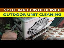 How to clean condenser coils of the outdoor unit of a central air conditioning system is fairly easy and you can do it in about an hour or so by yourself. Washing Of Condender Colis Of Split Ac Outdoor Unit Outdoor Unit Servicing At Home In Hindi Youtube