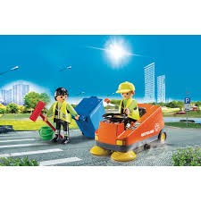 Agents d'entretien voierie Playmobil City Life 70203 - Autres jeux de  construction - La Grande Récré