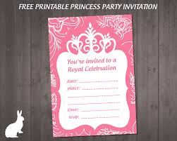 Free Princess Party Invitation Free Party Invitations By