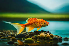 goldfish in the water fish water