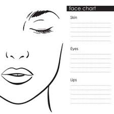 make up face charts vector images 79