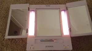 two sided lighted makeup mirror