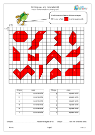 Various shapes and units of measurement are used. Finding Area And Perimeter 2 Measuring And Time Worksheets For Year 4 Age 8 9 By Urbrainy Com