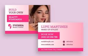 free beauty salon business cards to