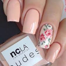 The coolest spring nail designs to try now. 50 Fabulous Nail Designs And Colors For Spring Nail Designs Spring Floral Nail Art Floral Nail Designs