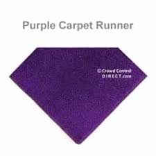 purple carpet runner by crowd control