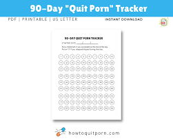90-Day Quit Porn Tracker - How To Quit Porn