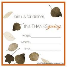 Thanksgiving Dinner Invitation Blank Major Magdalene