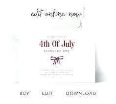 4th Of July Invitation Party Invitations Designs July 4 Party