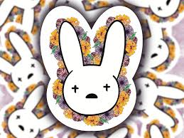 bad bunny logo hd wallpaper peakpx