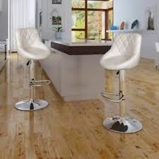 Compra tus sillas de cocina en nuestra tienda de muebles online de forma cómoda y segura. Vidaxl 2x Sillas Altas De Barra De Cocina Modernas Blancas Taburetes De Bar Ebay