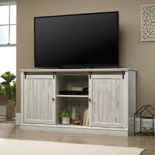 Tv stands & entertainment centers (32)‎. Sauder Barrister Lane 61 In White Plank Particle Board Tv Stand Fits Tvs Up To 60 In With Storage Doors 423674 The Home Depot