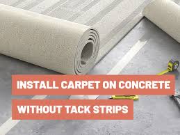 how to install carpet on concrete