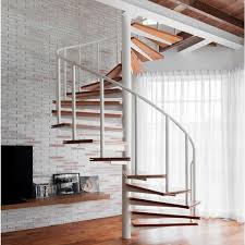 indoor modern duplex wood staircase