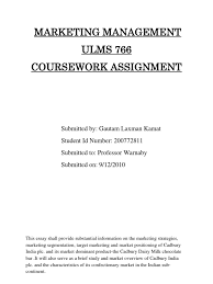 marketing management course work assignment docshare tips 