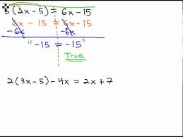 Linear Equations No Solution Or All