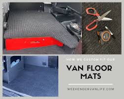 van floor mats custom fit weekender