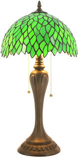 tiffany style table lamp green