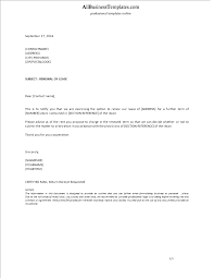 Formal Letter Lease Extension Templates At