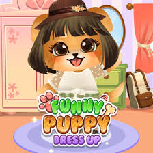 funny puppy dressup play for