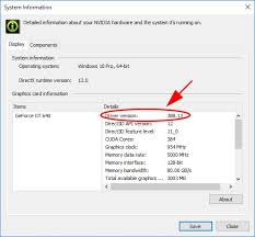 The cpu and gpu information is also available in the system info tool. How To Check Nvidia Driver Version Easily Driver Easy