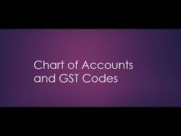 Chart Of Accounts And Gst Codes
