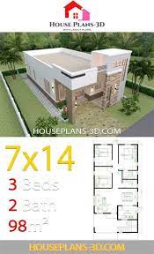 House Plans Flat Roof House