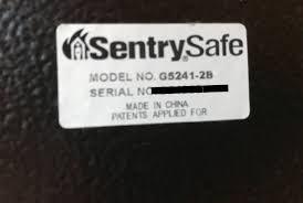 sentry safe model g5241 2b