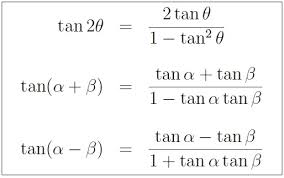 Summary Of Trigonometric Identities