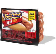 all beef hot dogs ball park brand