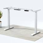 Adjustable Dual Motors Electric Sit to Stand Computer Office Standing Desk MotionGrey