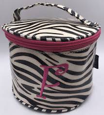 case zebra pink makeup bag bucket case