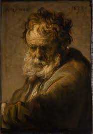 rembrandt bust of a bearded old man