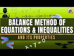 Introducing Balance Method In Solving