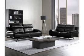 Islington Black Leather 3 2 Seater Sofa