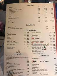 menu picture of l entrecote de paris