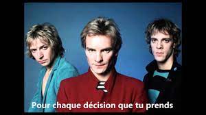 Every Breath You Take "the police" traduction française - YouTube