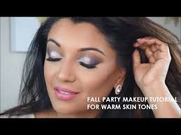 fall party makeup tutorial for warm