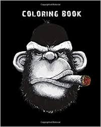 Find high quality smoking coloring page, all coloring page images can be downloaded for free. Coloring Book Gorilla Smoking Cigar 59 Pages 8 X 10 Inches Amazon De Book Monkey Fremdsprachige Bucher