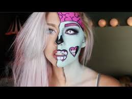 pop art zombie makeup tutorial nicole