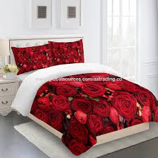 Red Rose Duvet Cover Bedding Sets
