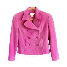 Hot Pink Wool Cashmere Short Coat