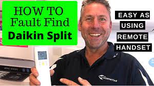 how to find fault on daikin wall split